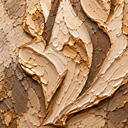 Détail de la peinture en relief du tableau flamme Aech Cheli, touches peintes à la main et filets dorés – Eliorness