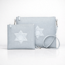 Set Tallit & Téfilines en lin Bleu ciel – Maguen david