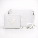 Set Tallit & Téfilines en lin Blanc– Maguen david