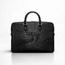 Porte-Tallit & Tefilines cuir alligator noir Hai- format document