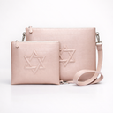 Set Tallit & Téfilines en cuir Rose croco – Maguen david