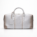 SAC DE VOYAGE EN CUIR HIMALAYA CROCO BLEU CIEL GRIS DÉGRADÉ – KEEPALL