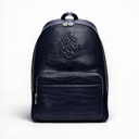 SAC À DOS EN CUIR BLEU MARINE CROCO MAT– ÉDITION ELIORNESS AECH SHELI