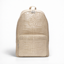 SAC À DOS EN CUIR BEIGE CROCO MAT– ÉDITION ELIORNESS AECH SHELI