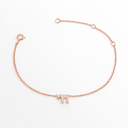 Bracelet Mini Hai– Argent 925 plaqué or serti de zirconiums