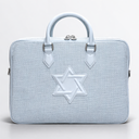 Porte-Tallit & Tefilines lin Bleu ciel Maguen david- format document