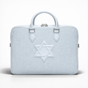 Porte-Tallit & Tefilines lin Bleu ciel Maguen david- format document