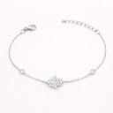Bracelet Hamsa – Argent 925 plaqué or serti de zirconiums (Argent, Or & Or Rose)
