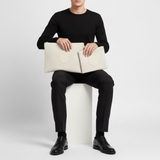 Tallit & Ivory Linen Tefillin Set - Aech Cheli