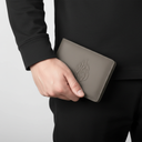 ארנק עור אפור