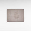 ארנק עור אפור במראה קרוקו