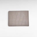 ארנק עור אפור במראה קרוקו