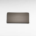 ארנק עור ארוך אפור במראה קרוקו