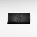 ארנק עור ארוך בצבע שחור