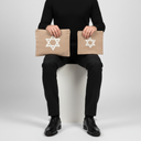 סט טלית ותפילין בגוון בז’ טבעי – מגן דוד