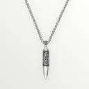 COLLIER BALLE ARGENT - SIGNÉ AESH SHELI & ZIRCONE NOIR