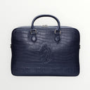 Porte-Tallit & Tefilines cuir marine croco Aesh sheli croco mat - format document