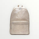 SAC À DOS EN CUIR BEIGE CROCO MAT– ÉDITION ELIORNESS AESH SHELI