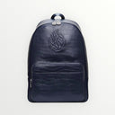 SAC À DOS EN CUIR BLEU MARINE CROCO MAT– ÉDITION ELIORNESS AESH SHELI