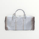 SAC DE VOYAGE EN CUIR HIMALAYA CROCO BLEU CIEL GRIS DÉGRADÉ – KEEPALL