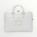 Porte-Tallit & Tefilines lin Blanc Maguen david- format document