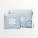 Set Tallit & Téfilines en lin Bleu ciel – Maguen david