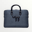 Porte-Tallit & Tefilines lin Bleu marine Hai format document