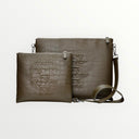 Set Tallit & Téfilines en cuir Kaki croco – Maguen david