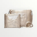 Set Tallit & Téfilines en cuir Beige croco– hai