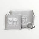 Set Tallit & Téfilines en cuir Gris croco– hai