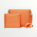 Set Tallit & Téfilines en cuir Orange fuchsia croco – Maguen david