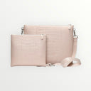 Set Tallit & Téfilines en cuir Rose croco– Aech Sheli