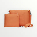 Set Tallit & Téfilines en cuir Orange fuchsia croco– Aech Sheli