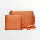 Set Tallit & Téfilines en cuir Orange fuchsia croco– Aesh Sheli