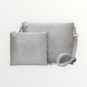 Set Tallit & Téfilines en cuir Gris croco mat – Aesh Sheli