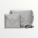 Set Tallit & Téfilines en cuir Gris croco mat – Maguen david