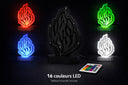 Boîte à Tsedaka Lumineuse LED - Symbole "Aech Sheli" Noir | 16 Couleurs