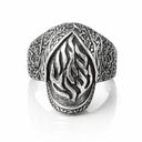 Bague "Aesh Sheli" en Acier Inoxydable - Design Gravé Rabbi Nahman