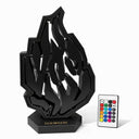 Grande Boîte à Tsedaka Lumineuse LED - Symbole "Aesh Sheli" Noir | Hauteur 44 cm