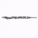 Bracelet ajustable en argent massif vieilli mettant en relief la gravure hébraïque נ נח נחמ נחמן מאומן, bijou artisanal de caractère Eliorness