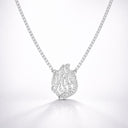 Collier Tennis Aech Sheli en argent 925 serti de zirconiums, design luxueux et spirituel, Collection Eliorness