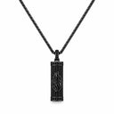 Collier mezouza noir zirconiums noirs Aech Sheli Eliorness
