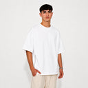 T-shirt Tsitsit Blanc Flamme Bicolore Bleu – Collection Oversize Eliorness