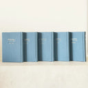 Coffret 5 Mahzorim de fêtes bleu personnalisable – Eliorness