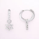 Boucles d’oreilles Maguen David Héritage – Argent 925 plaqué or & zirconiums