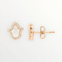 Boucles d’oreilles Hamsa – Argent 925 & zirconiums