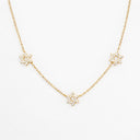 Collier Triple Maguen David — Argent 925 & Zirkonium