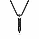 COLLIER BALLE ARGENT - SIGNÉ AECH SHELI & ZIRCONE NOIR