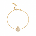 Bracelet Aech Cheli Serti – or, fond blanc