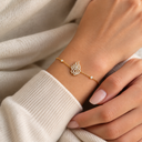 Bracelet Aech Cheli Serti – or, porté